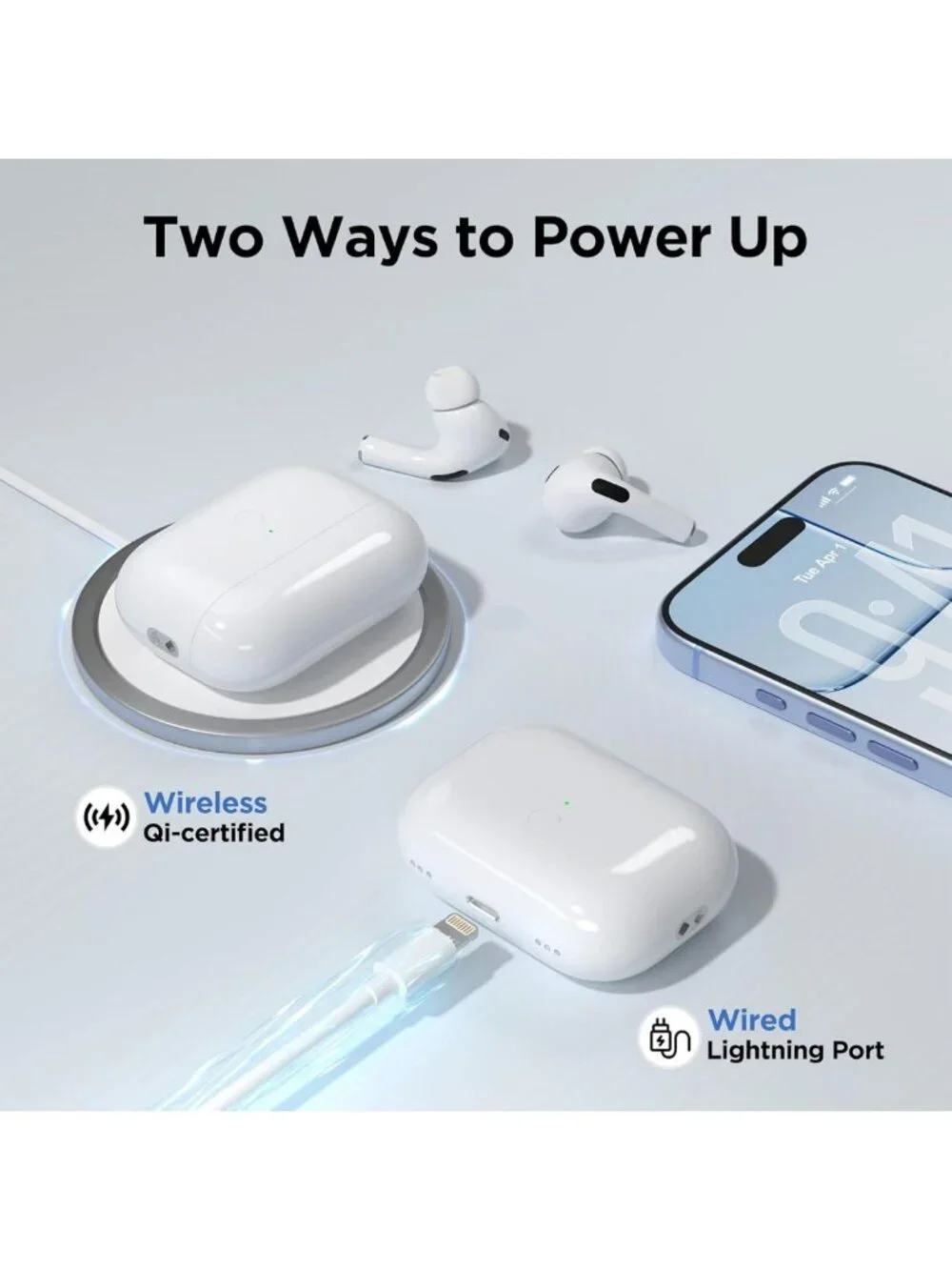 Wireless AirPod Pro Charging Case - Fast Pairing, Audio Alerts, Replacement